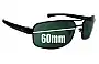 Sunglass Fix Replacement Lenses for Killer Loop KL3205 - 60mm Wide 