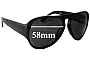 Sunglass Fix Replacement Lenses for Linda Farrow DVN/26/6 - 58mm Wide 