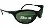 Sunglass Fix Replacement Lenses for Mako Warrior 9332 - 58mm Wide 