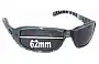 Sunglass Fix Verres de Remplacement pour Mambo Top Dog - 62mm Wide 
