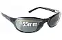 Sunglass Fix Ersatzgläser für Maui Jim MJ136 Cyclone - 55mm Wide 