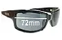 Sunglass Fix Replacement Lenses for Missoni MI52901 - 72mm Wide 