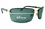 Sunglass Fix Replacement Lenses for Montblanc MB 33S - 65mm Wide 