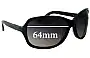 Sunglass Fix Replacement Lenses for Morrissey 1002930 - 64mm Wide 