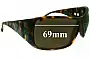 Sunglass Fix Ersatzgläser für Nuovo Emporio CO 558 - 69mm Wide 