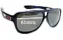 Sunglass Fix Replacement Lenses for Oakley Dispatch II OO9150 - 61mm Wide 