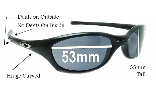 Sunglass Fix Replacement Lenses for Oakley Fives 2.0 - 53mm Wide Oakley Fives 2.0 Replacement Lenses 53mm wide
