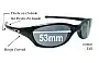 Sunglass Fix Replacement Lenses for Oakley Fives 2.0 - 53mm Wide 