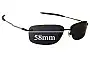 Sunglass Fix Lentes de Repuesto para Oakley Nanowire 2.0 - 58mm Wide 