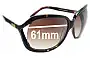 Sunglass Fix Lentes de Repuesto para Oroton  Cosmopolitan - 61mm Wide 