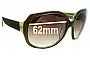 Sunglass Fix Replacement Lenses for Oroton  Hideaway - 62mm Wide 