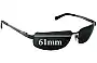 Sunglass Fix Replacement Lenses for Persol 2224-S - 61mm Wide 