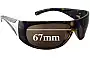 Sunglass Fix Ersatzgläser für Prada SPR06I - 67mm Wide 