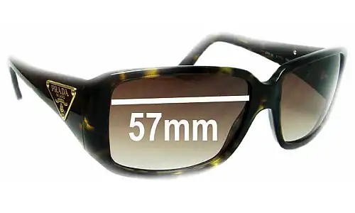 Prada SPR16L Lentilles de Remplacement 57mm wide 