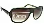 Sunglass Fix Replacement Lenses for Prada SPR17L - 59mm Wide 