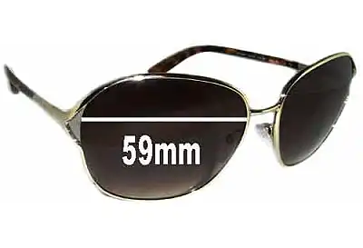 Prada SPR58M Ersatzgläser 59mm wide 