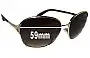 Sunglass Fix Lentes de Repuesto para Prada SPR58M - 59mm Wide 