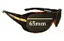 Sunglass Fix Replacement Lenses for Prada Unknown Model - 65mm Wide 