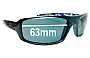 Sunglass Fix Replacement Lenses for Quiksilver Sultan - 63mm Wide 