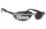 Sunglass Fix Lentilles de Remplacement pour Ray-Ban RB3252 Predator - 58mm Wide 