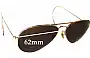 Sunglass Fix Replacement Lenses for Ray-Ban B&L Aviator USA - 62mm Wide 