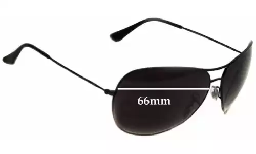 Sunglass Fix Lentes de Repuesto para Ray-Ban RB3340 - 66mm Wide 