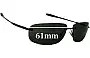 Sunglass Fix Replacement Lenses for Ray-Ban RB3391 - 61mm Wide 