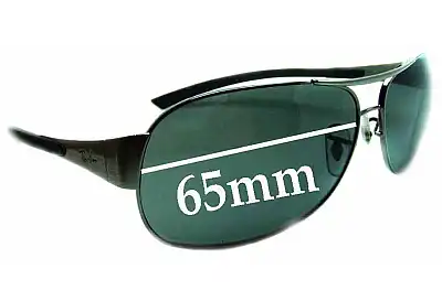 Ray-Ban RB3404 Ersatzgläser 65mm wide 