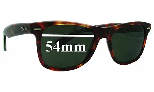 Sunglass Fix Verres de Remplacement pour Ray-Ban RB2037 Wayfarer - 54mm Wide 