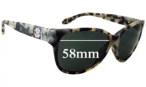Sunglass Fix Replacement Lenses for Roberto Cavalli Caprifoglio 650S - 58mm Wide 