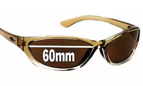 Sunglass Fix Replacement Lenses for Smith Rootbeer - 60mm Wide 