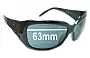 Sunglass Fix Replacement Lenses for Versace MOD 4049 - 63mm Wide 