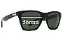 Sunglass Fix Ersatzgläser für Von Zipper Booker - 56mm Wide 