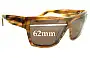 Sunglass Fix Replacement Lenses for Von Zipper Desmond - 62mm Wide 