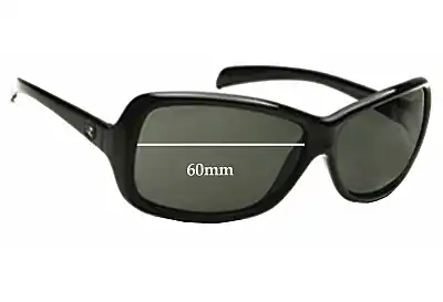 Von Zipper Glue Replacement Lenses 60mm wide 