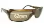 Sunglass Fix Lentilles de Remplacement pour Von Zipper Monza - 62mm Wide 