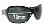 Sunglass Fix Replacement Lenses for Von Zipper Riviera - 70mm Wide 