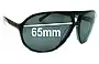 Sunglass Fix Replacement Lenses for Von Zipper Telly - 65mm Wide 