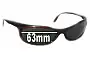 Sunglass Fix Replacement Lenses for Vuarnet REF116 - 63mm Wide 