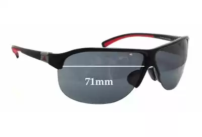 Adidas A178 L Halfrim Replacement Lenses 71mm wide 