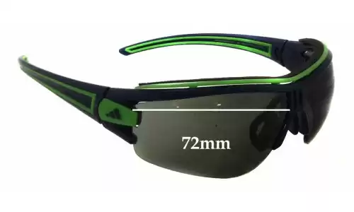Adidas A181 Evil Eye Halfrim L - 46mm Tall Replacement Lenses 72mm wide 