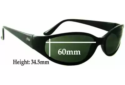 Bolle Coachwhip 34.5mm Tall Ersatzgläser 60mm wide 