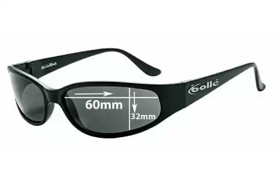 Bolle Coachwhip 32mm Tall Replacement Lenses 60mm wide 