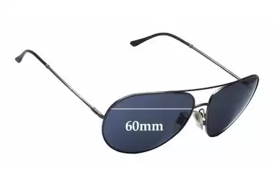 Burberry Aviator Replacement Lenses 60mm wide 