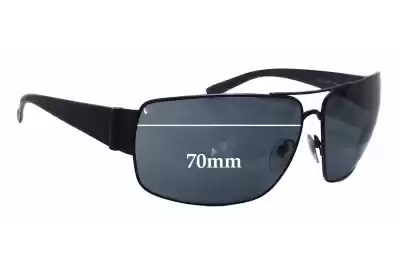 Bvlgari 555 Replacement Lenses 70mm wide 