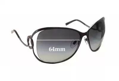 Bvlgari 6026 Replacement Lenses 64mm wide 