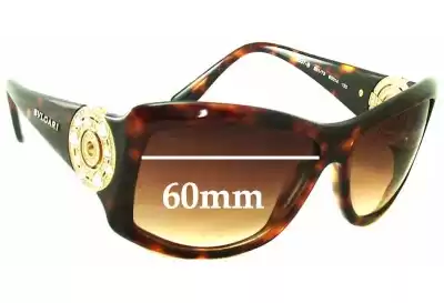 Bvlgari 8007-B Replacement Lenses 60mm wide 