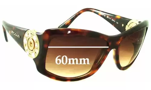 Sunglass Fix Replacement Lenses for Bvlgari 8007-B - 60mm Wide Sunglass Fix Replacement Lenses for Bvlgari 8007-B - 60mm Wide