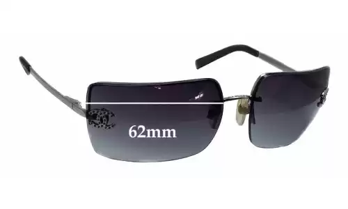 Sunglass Fix Lentes de Repuesto para Chanel 4092-B - 62mm Wide 