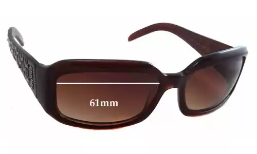 Sunglass Fix Replacement Lenses for Chanel Unknown Model - 61mm Wide 